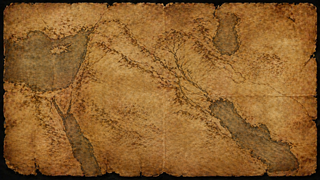 An aged parchment map of the ancient Near East in sepia tones, evoking the geography of the Table of Nations